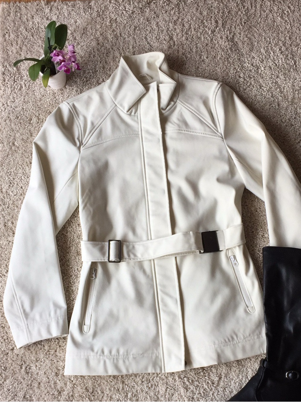 Joe Fresh | Off-White Belted Spring Jacket